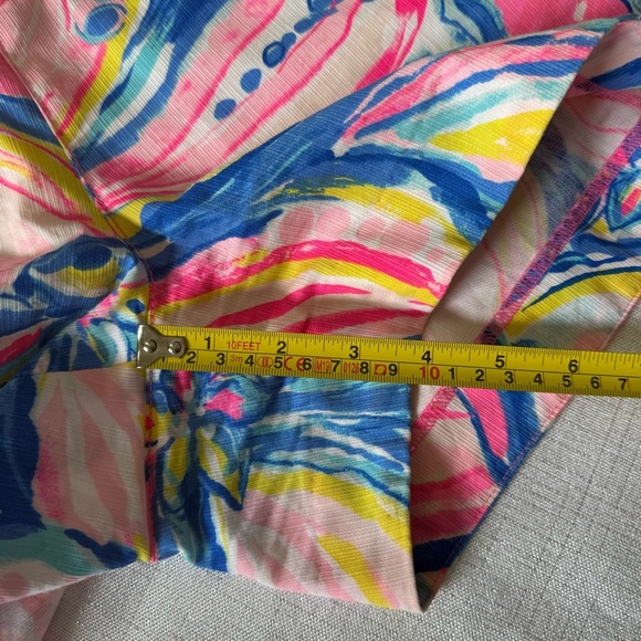 Lilly Pulitzer 4” Adie Shorts Pink Sunset Vacation Colorful Beach Size 2 - Picture 7 of 9
